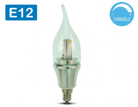 led candelabra bulb daylight Dimmable 6-Pack OmaiLighting E12 6w LED bulb